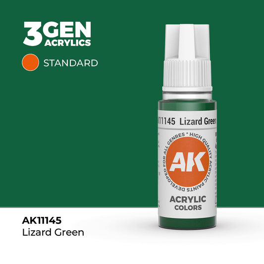 AK 3Gen Acrylics - Lizard Green: Standard