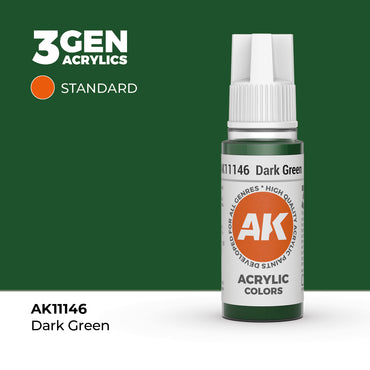 AK 3Gen Acrylics - Dark Green: Standard