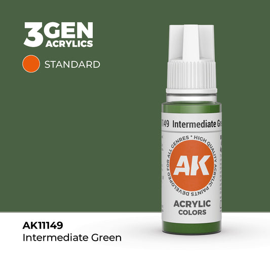 AK 3Gen Acrylics - Intermediate Green: Standard