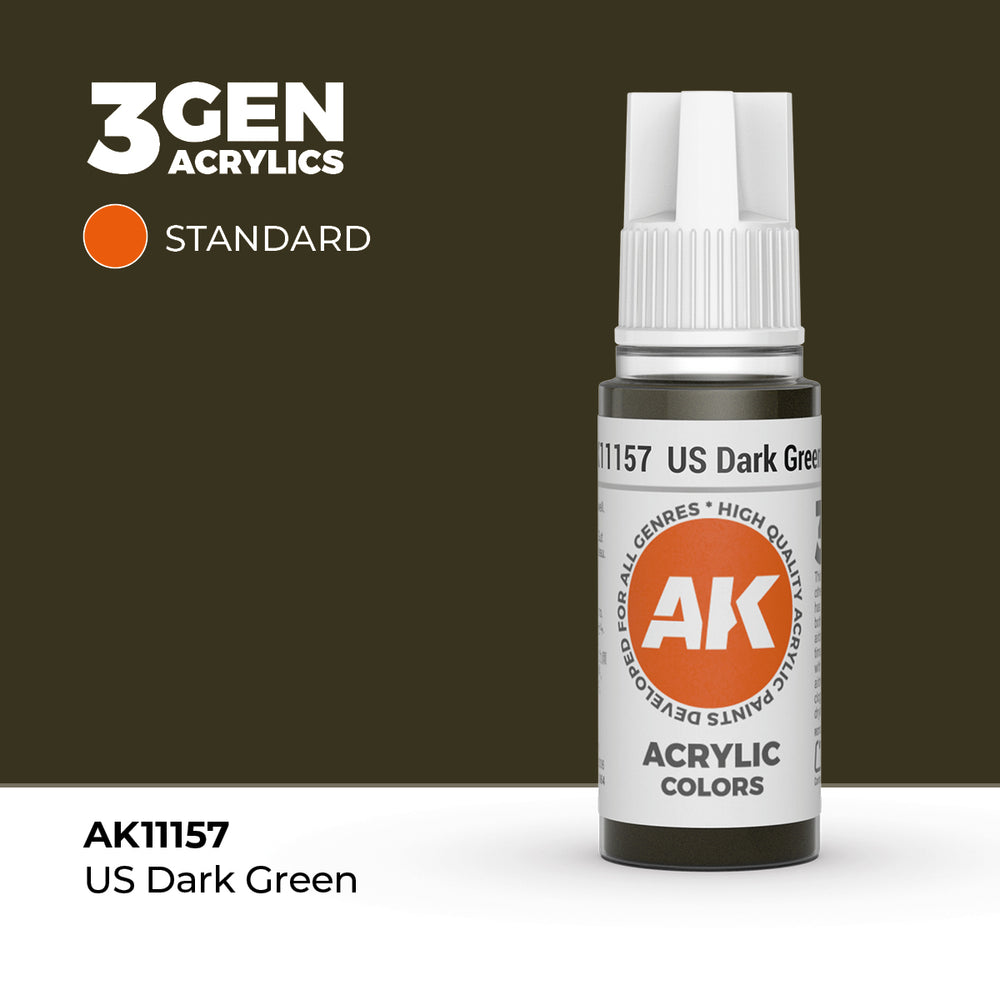 AK 3Gen Acrylics - US Dark Green: Standard