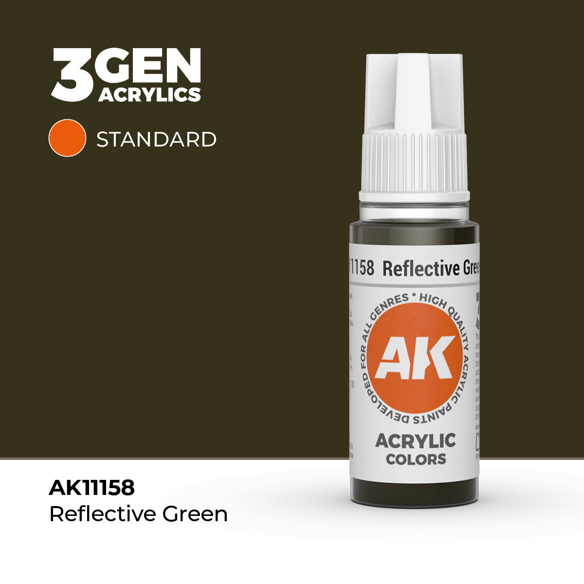 AK 3Gen Acrylics - Reflective Green: Standard