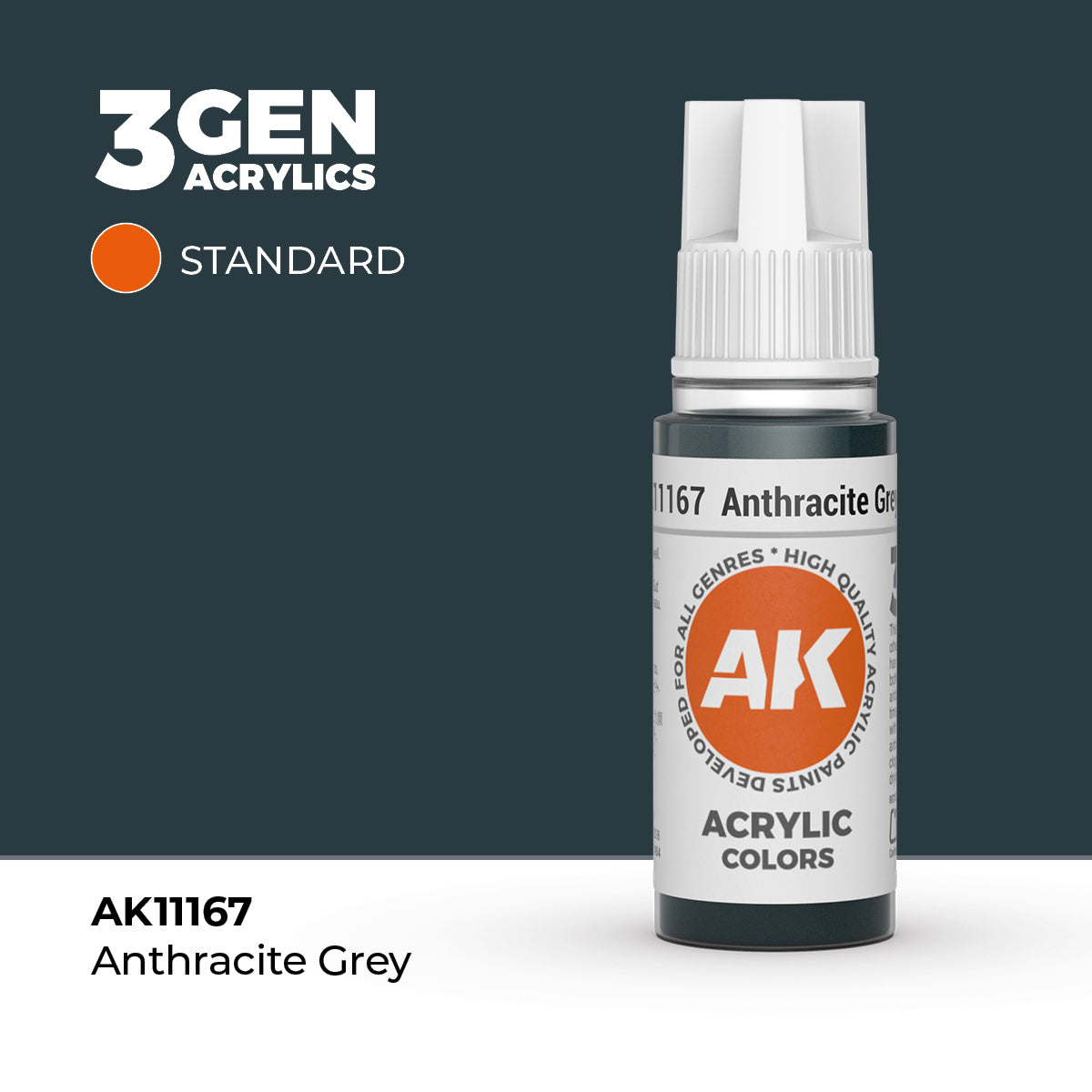 AK 3Gen Acrylics - Anthracite Grey: Standard