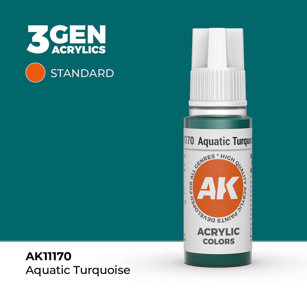 AK 3Gen Acrylics - Aquatic Turquoise: Standard