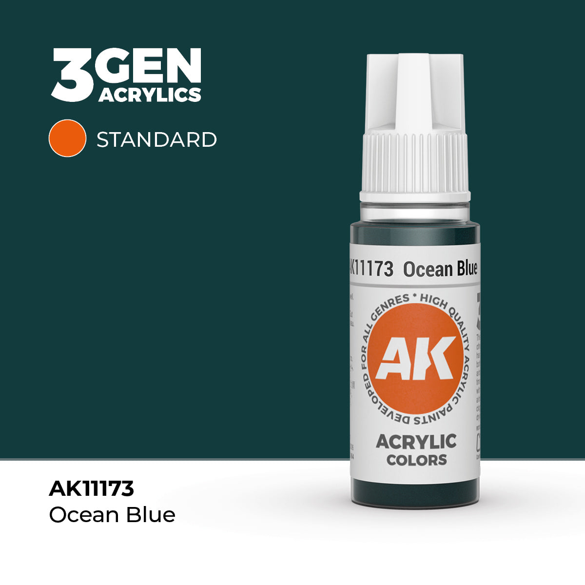 AK 3Gen Acrylics - Ocean Blue: Standard