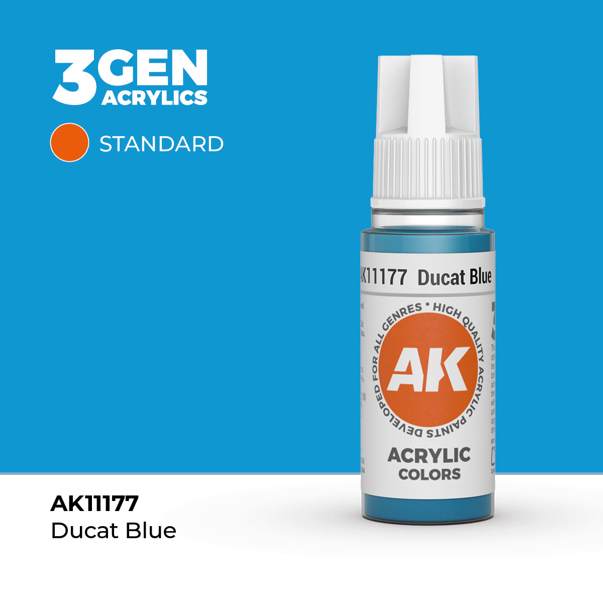 AK 3Gen Acrylics - Ducat Blue: Standard