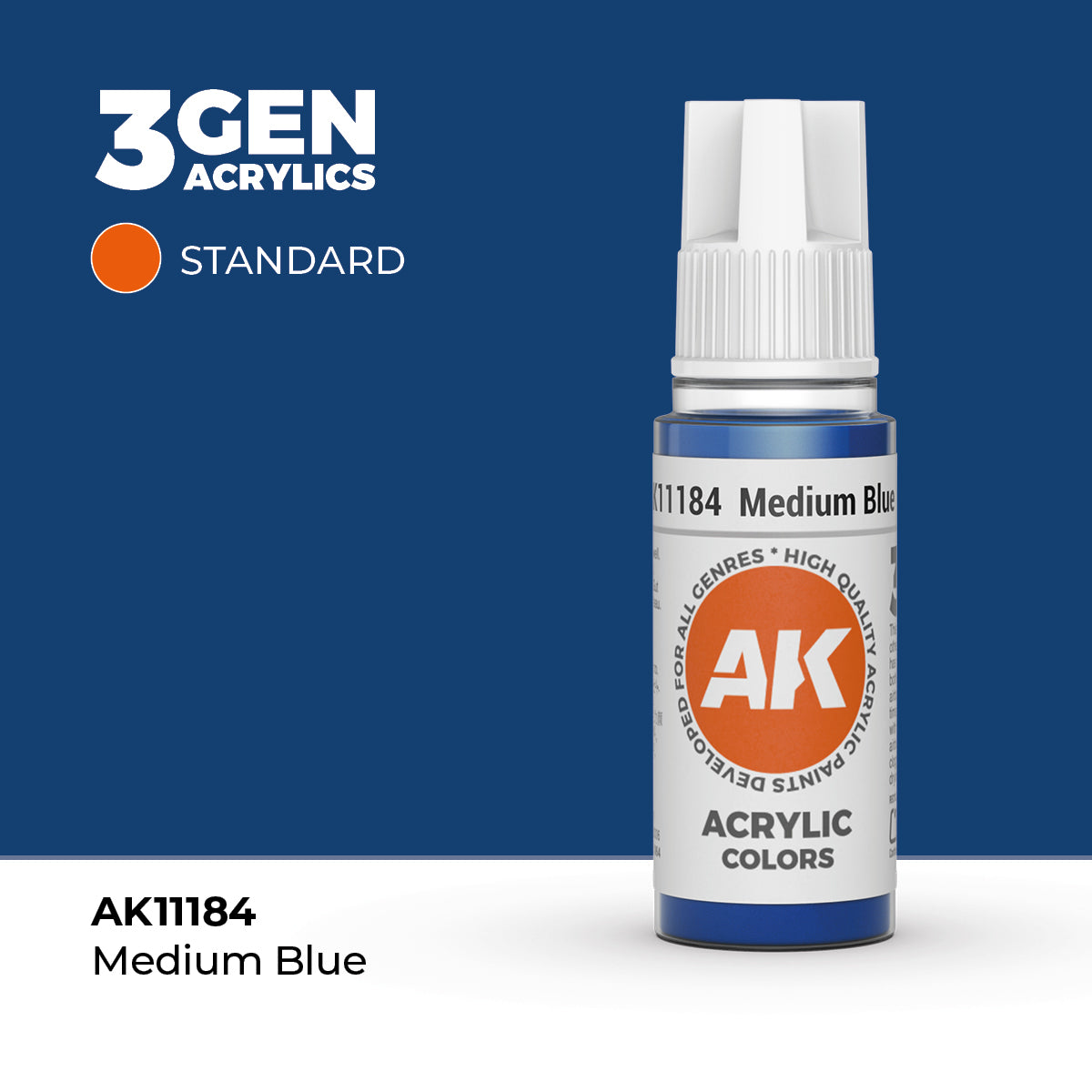AK 3Gen Acrylics - Medium Blue: Standard
