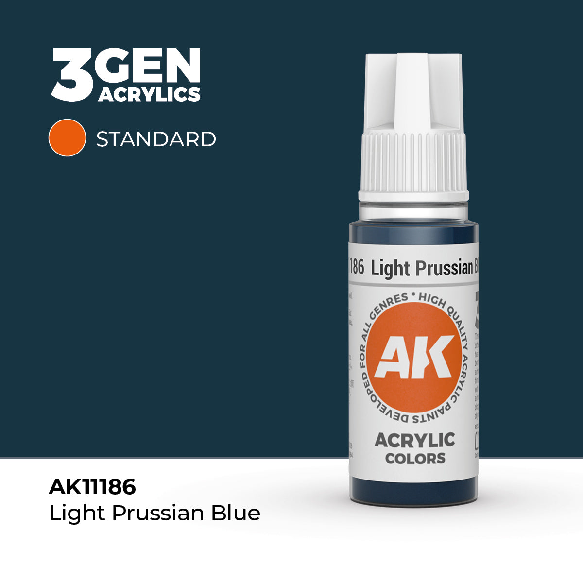 AK 3Gen Acrylics - Light Prussian Blue: Standard