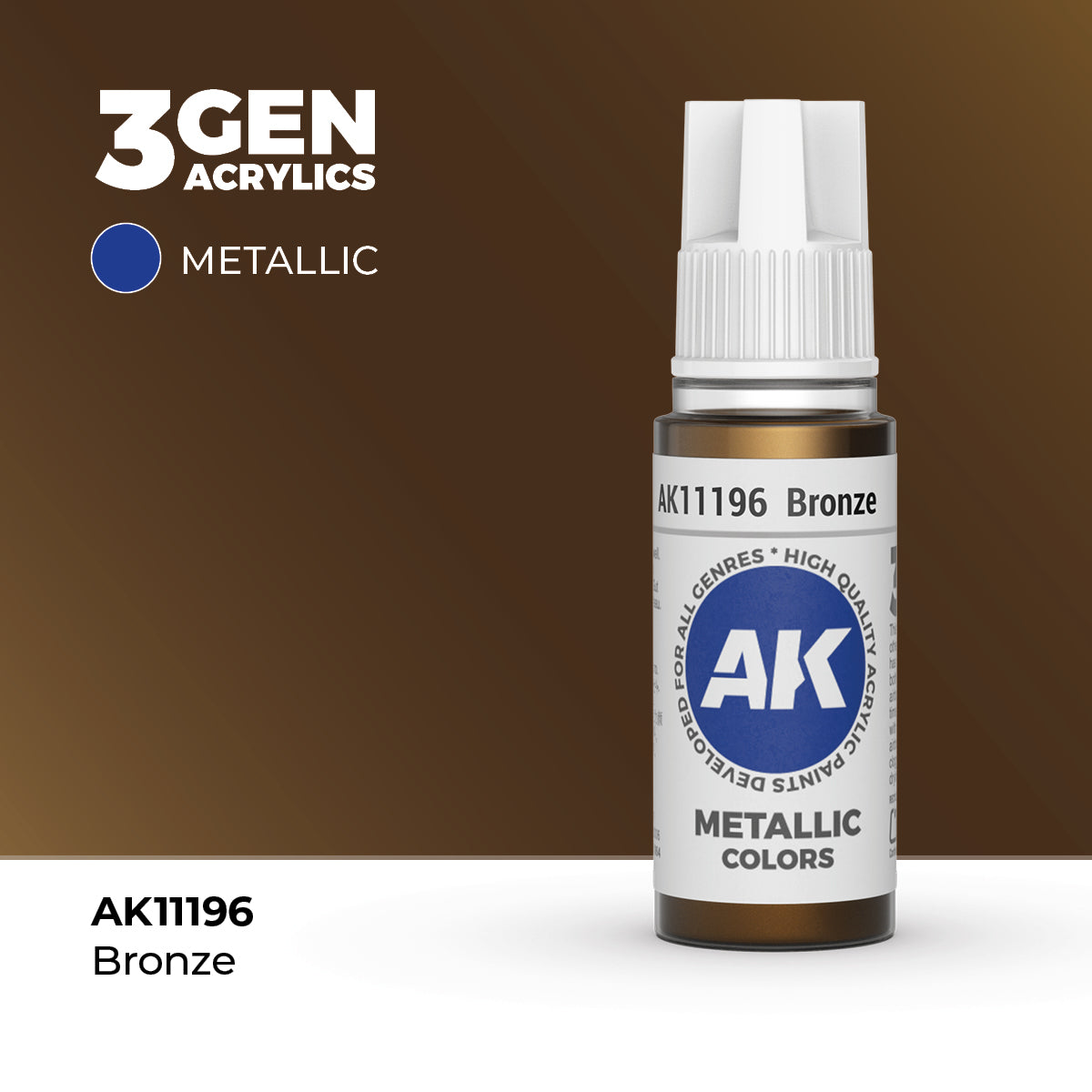 AK 3Gen Acrylics - Bronze: Metallic