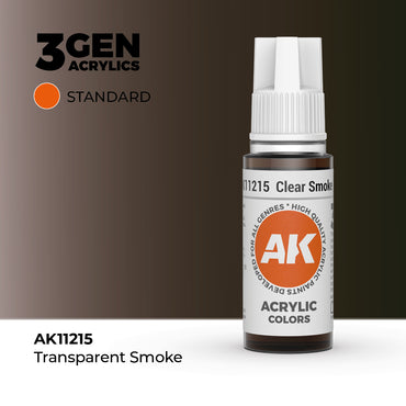 AK 3Gen Acrylics - Clear Smoke: Standard