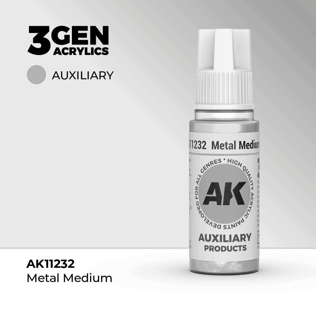 AK 3Gen Acrylics - Metal Medium: Auxiliary Product