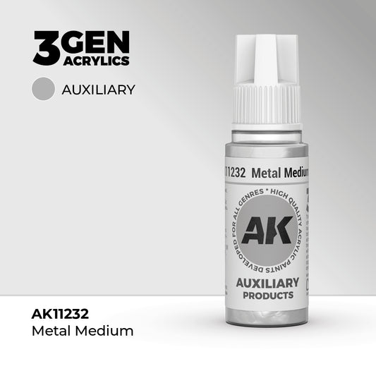 AK 3Gen Acrylics - Metal Medium: Auxiliary Product