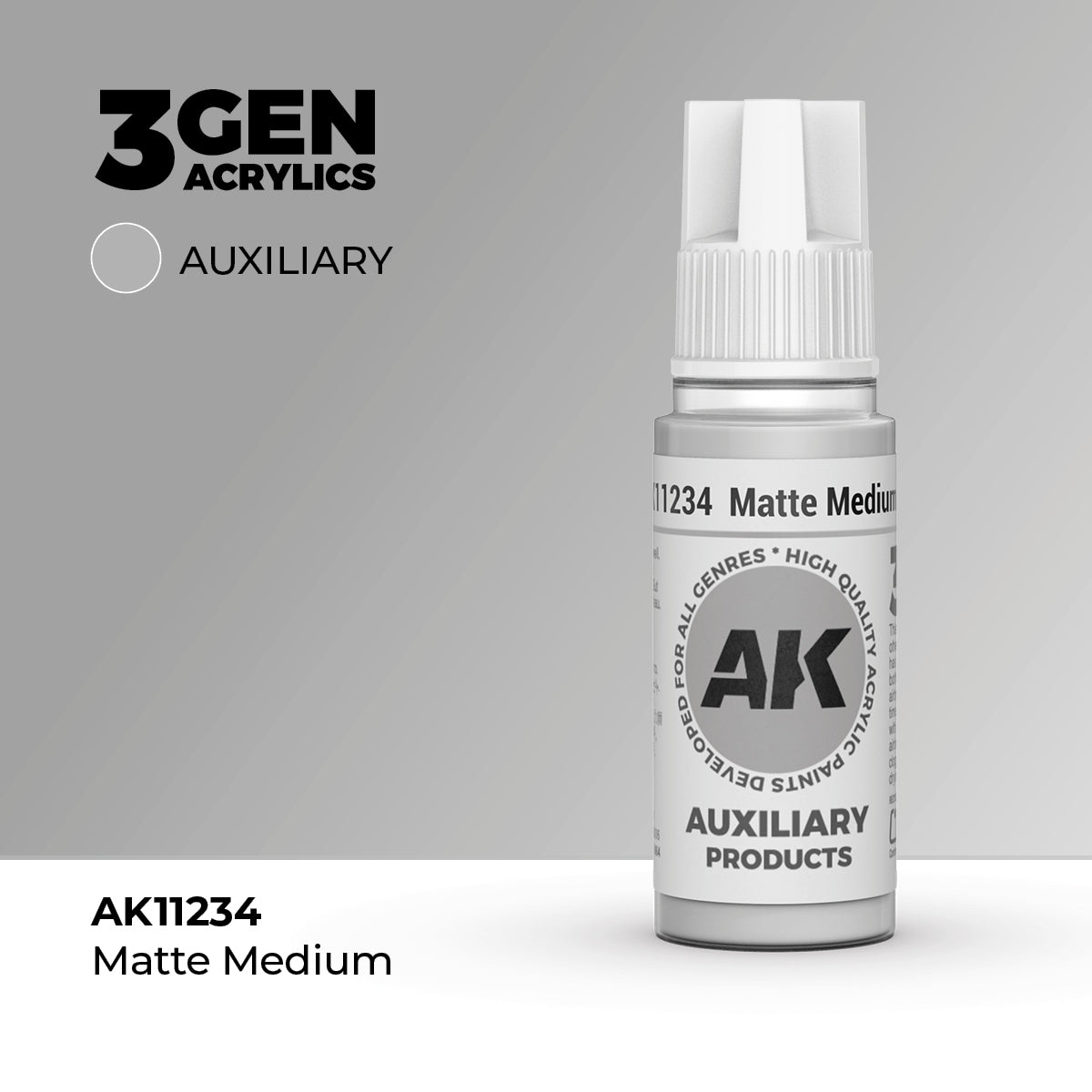 AK 3Gen Acrylics - Matte Medium: Auxiliary Product
