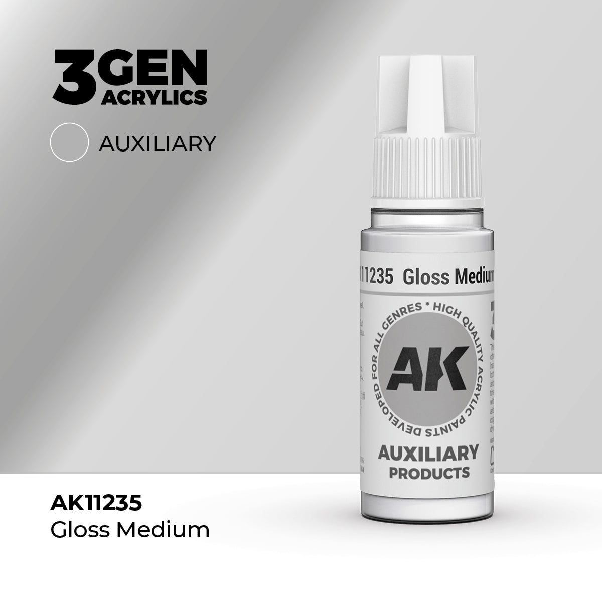 AK 3Gen Acrylics - Gloss Medium: Auxiliary Product