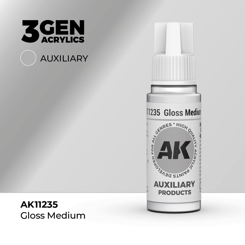 AK 3Gen Acrylics - Gloss Medium: Auxiliary Product