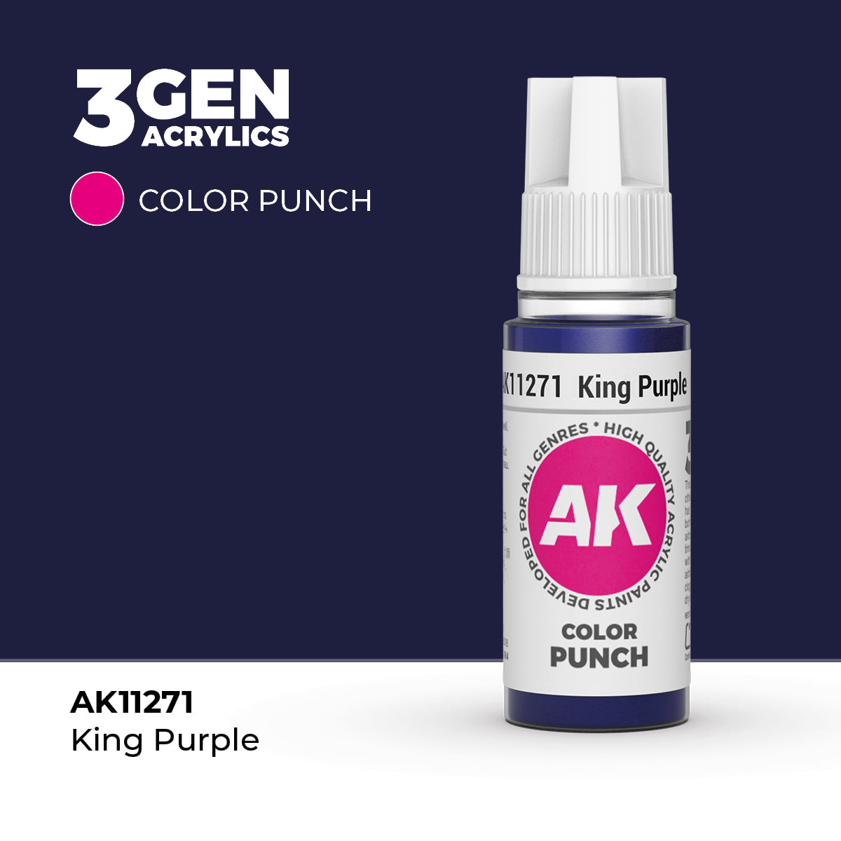 AK 3Gen Acrylics - King Purple: Color Punch