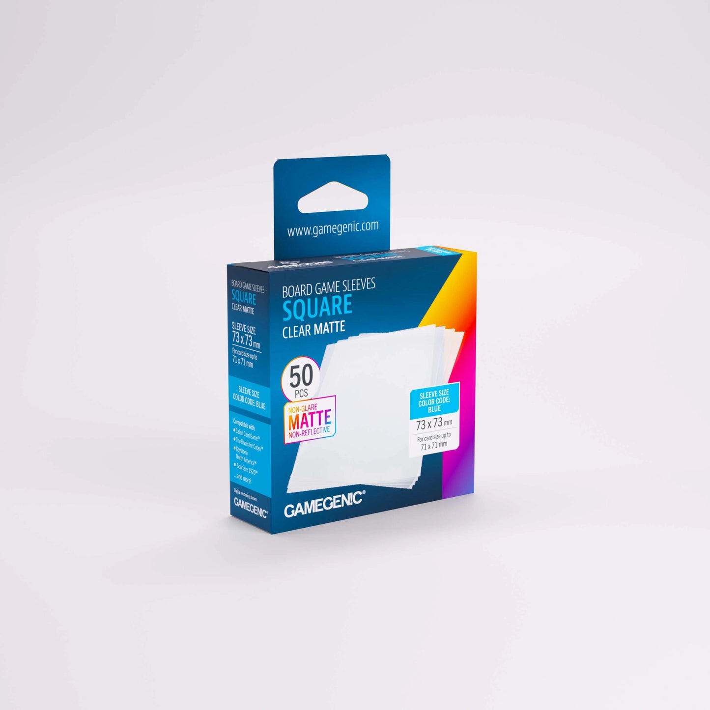 Game Genic - Board Game Sleeves: Clear Matte