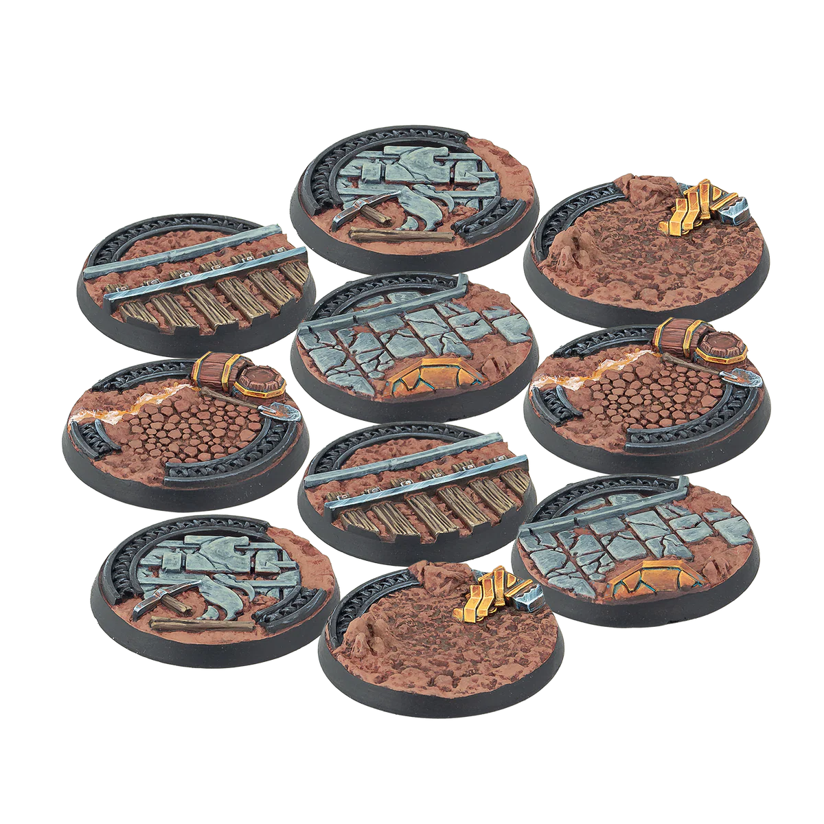 Warcrow - 30mm Mounthaven Scenery Bases, Alpha Series