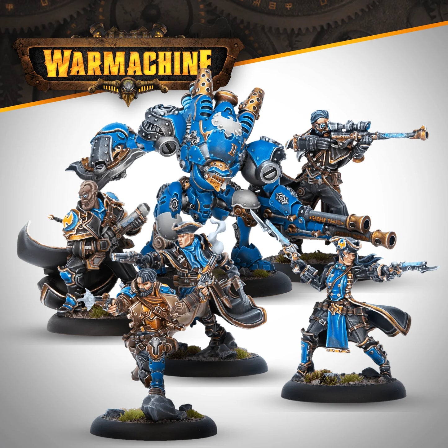 Warmachine - Cygnar Hellslingers Command Cadre (HIPS)