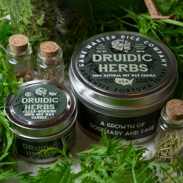 Druidic Herbs Gaming Candle