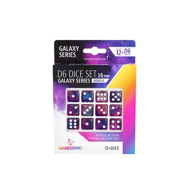 Galaxy Series -  Nebula - D6 Dice  Set 16 mm
