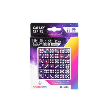Galaxy Series -  Nebula - D6 Dice  Set 12 mm