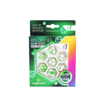Glow Series -  Toxic Stones  -  RPG Dice Set