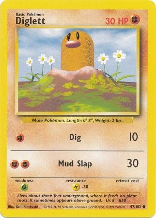 Diglett (47/102) [Base Set Unlimited]